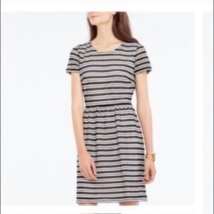 Ann Taylor eyelet dress black and white